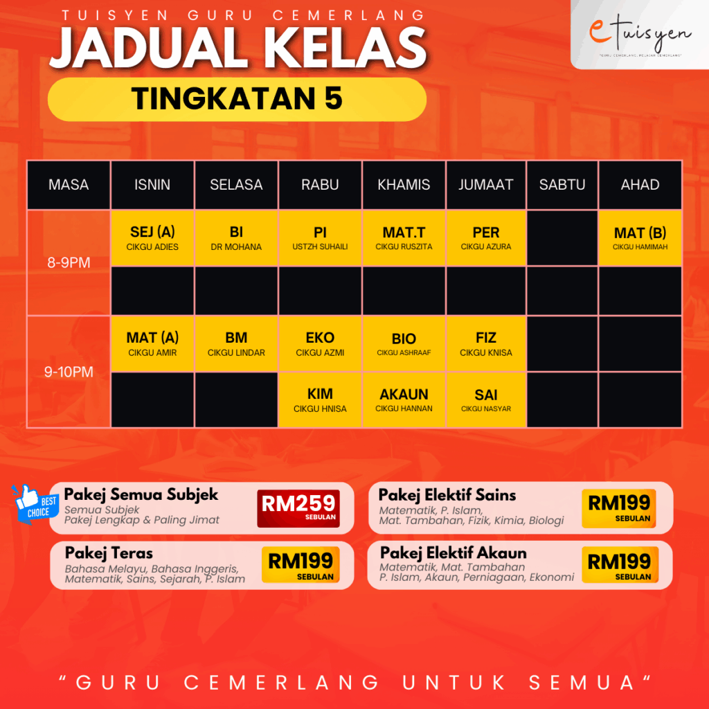 Jadual Kelas Ting 5 (5)